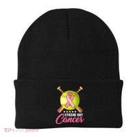 Strike Out Breast Cancer Awareness Baseball Beanie thumb 0