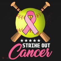 Strike Out Breast Cancer Awareness Baseball Mousepad thumb 1