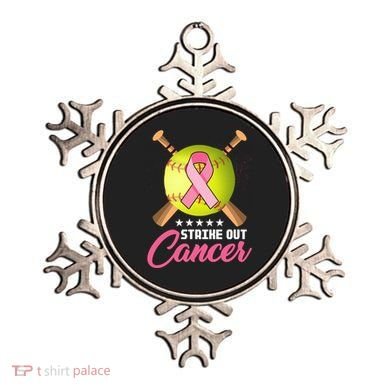 Strike Out Breast Cancer Awareness Baseball Ornament