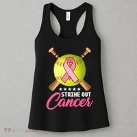 Strike Out Breast Cancer Awareness Baseball Women's Tank Top thumb 3