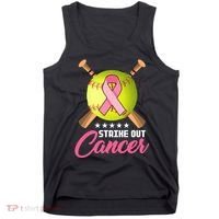 Strike Out Breast Cancer Awareness Baseball Tank Top thumb 0