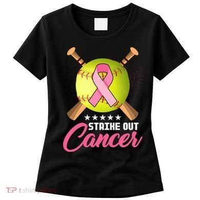 Strike Out Breast Cancer Awareness Baseball Women's T-Shirt