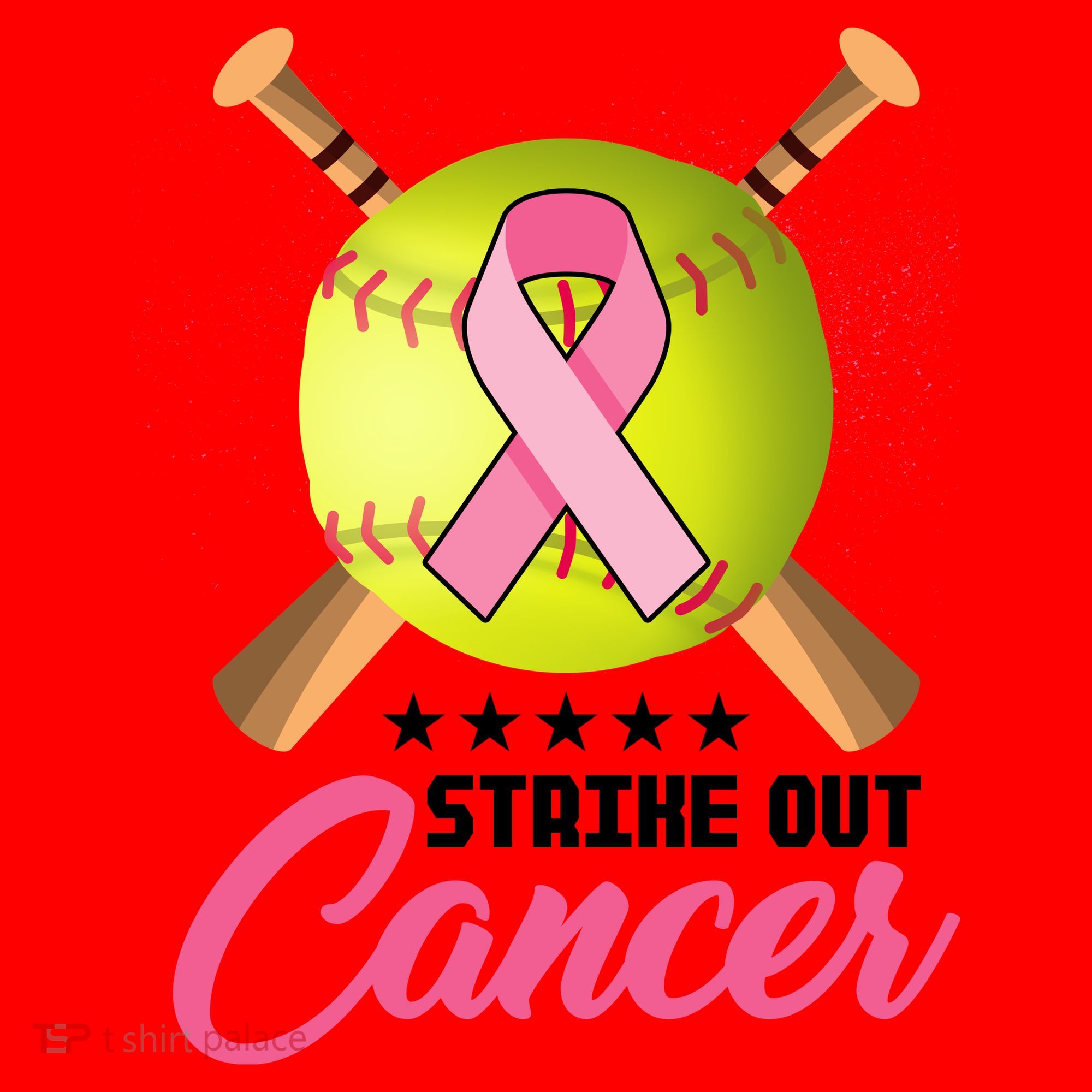 Strike Out Breast Cancer Awareness Baseball Santa Hat