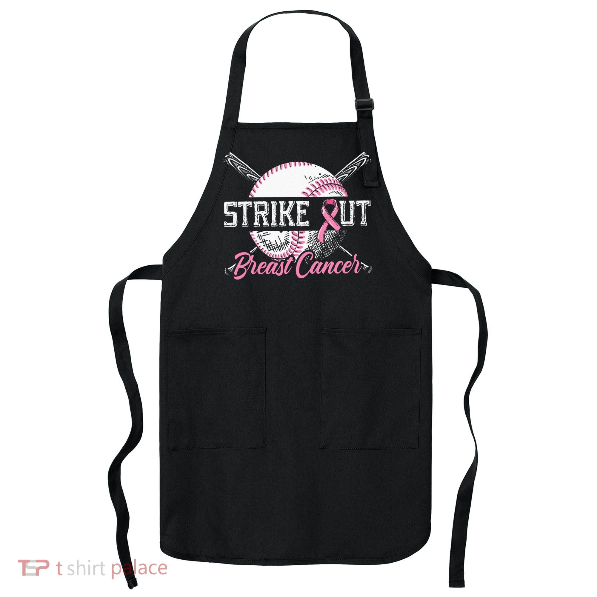 Strike Out Breast Cancer Baseball Breast Cancer Awareness Apron