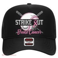 Strike Out Breast Cancer Baseball Breast Cancer Awareness Hat thumb 0