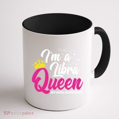 September October Birthday Astrology Libra Queen Funny Gift Coffee Mug back