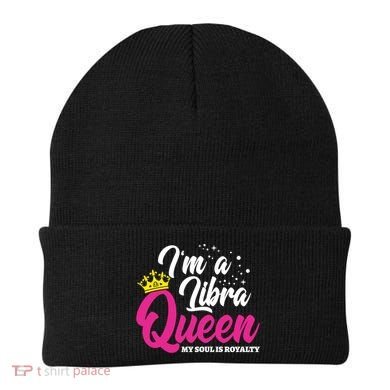 September October Birthday Astrology Libra Queen Funny Gift Beanie
