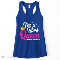 September October Birthday Astrology Libra Queen Funny Gift Women's Tank Top thumb 0