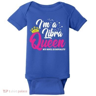 September October Birthday Astrology Libra Queen Funny Gift Baby Bodysuit