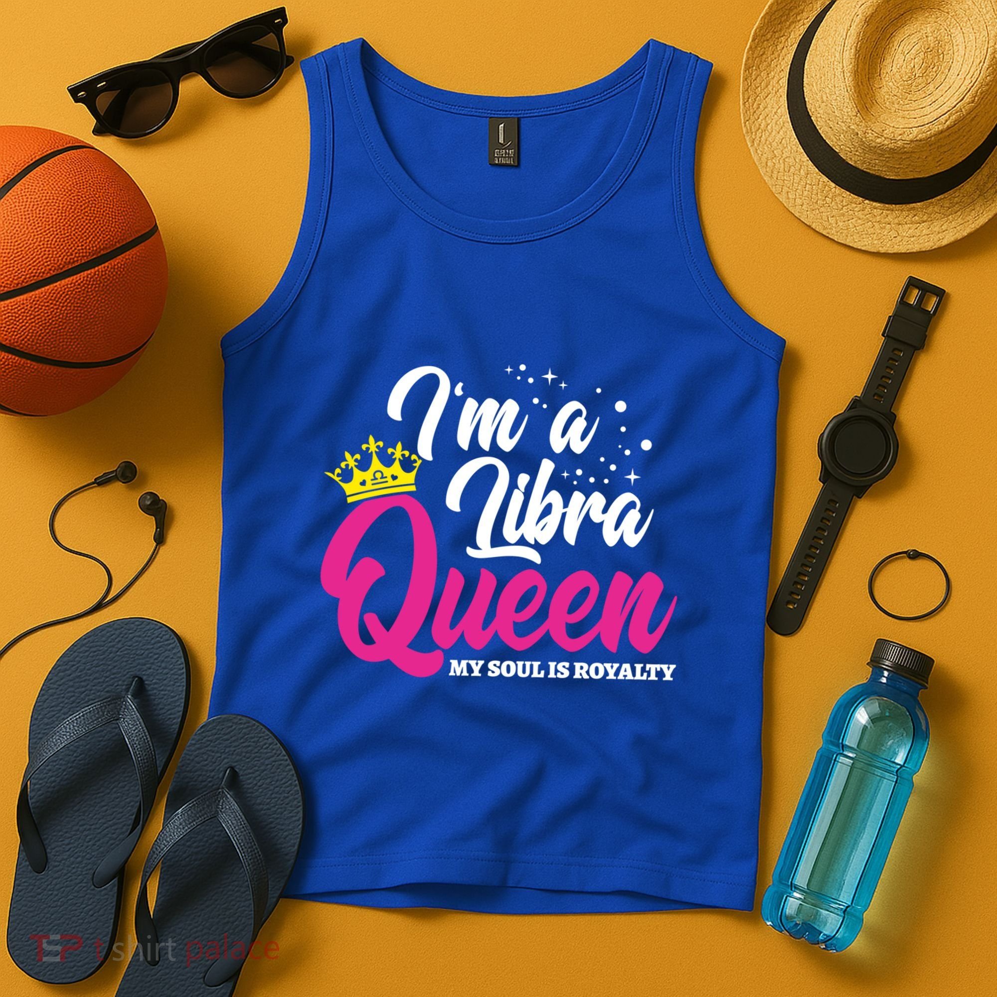 September October Birthday Astrology Libra Queen Funny Gift Tank Top