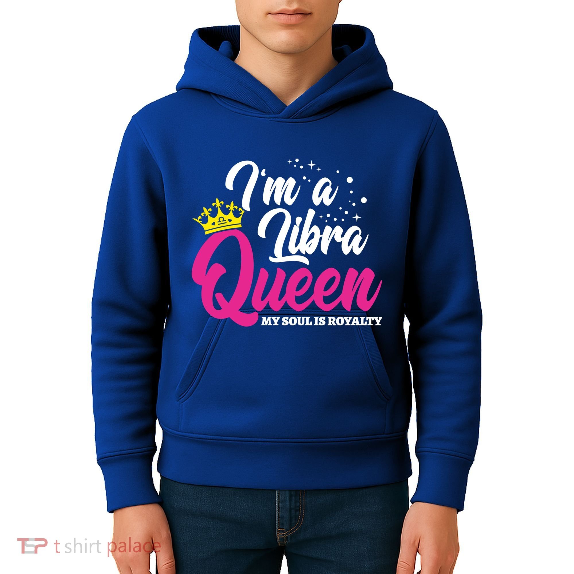 September October Birthday Astrology Libra Queen Funny Gift Kids Hoodie