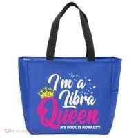 September October Birthday Astrology Libra Queen Funny Gift Tote Bag thumb 0