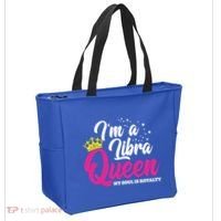 September October Birthday Astrology Libra Queen Funny Gift Tote Bag thumb 2