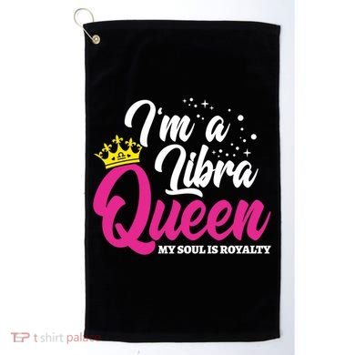 September October Birthday Astrology Libra Queen Cute Gift Golf Towel