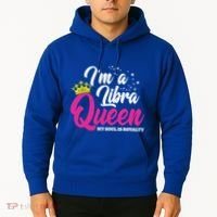 September October Birthday Astrology Libra Queen Cute Gift Hoodie thumb 2