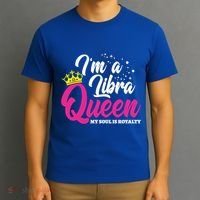 September October Birthday Astrology Libra Queen Cute Gift T-Shirt thumb 3