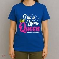 September October Birthday Astrology Libra Queen Cute Gift T-Shirt thumb 4