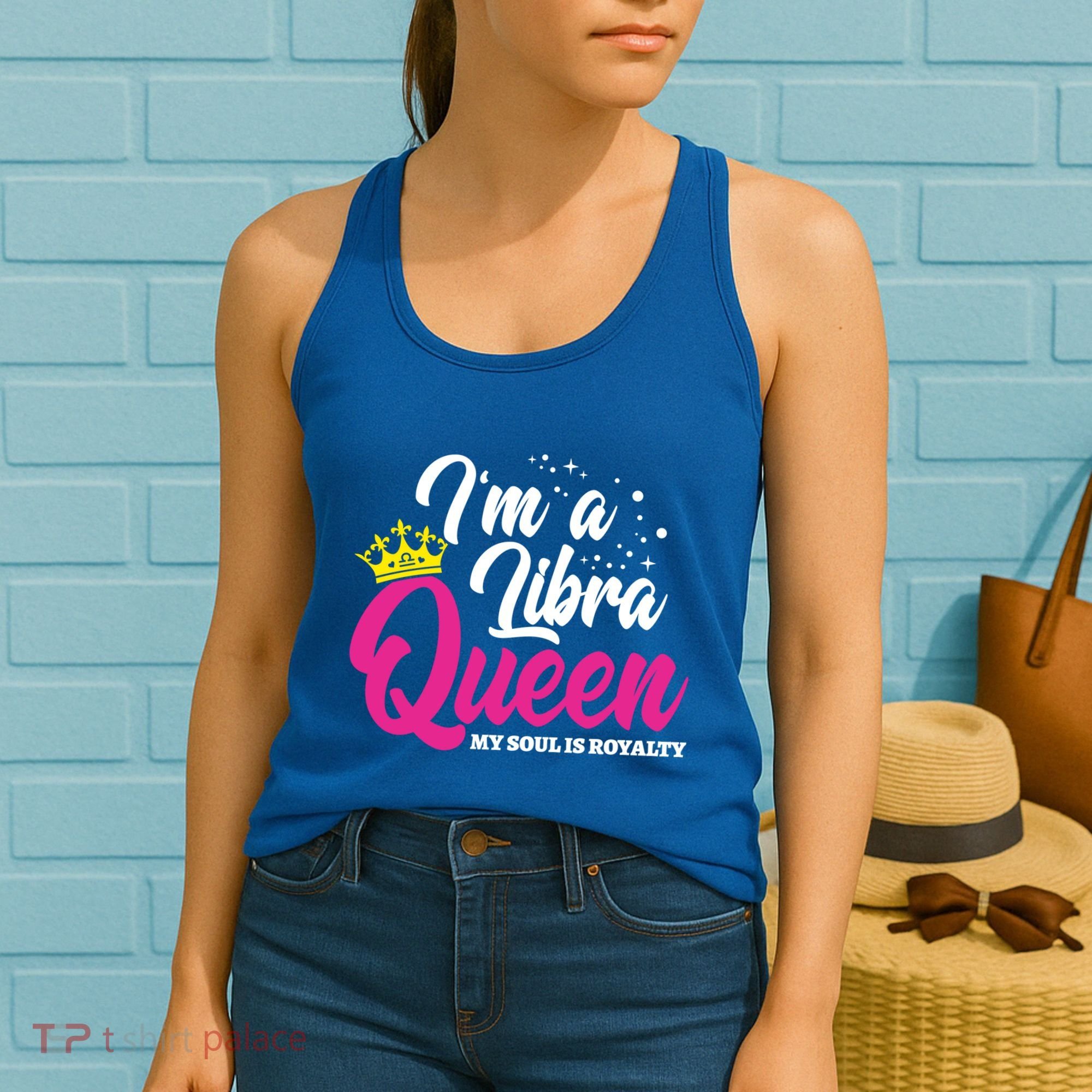 September October Birthday Astrology Libra Queen Cute Gift Women's Tank Top