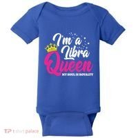 September October Birthday Astrology Libra Queen Cute Gift Baby Bodysuit thumb 0