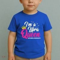 September October Birthday Astrology Libra Queen Cute Gift Toddler T-Shirt thumb 2