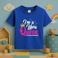 September October Birthday Astrology Libra Queen Cute Gift Toddler T-Shirt thumb 3