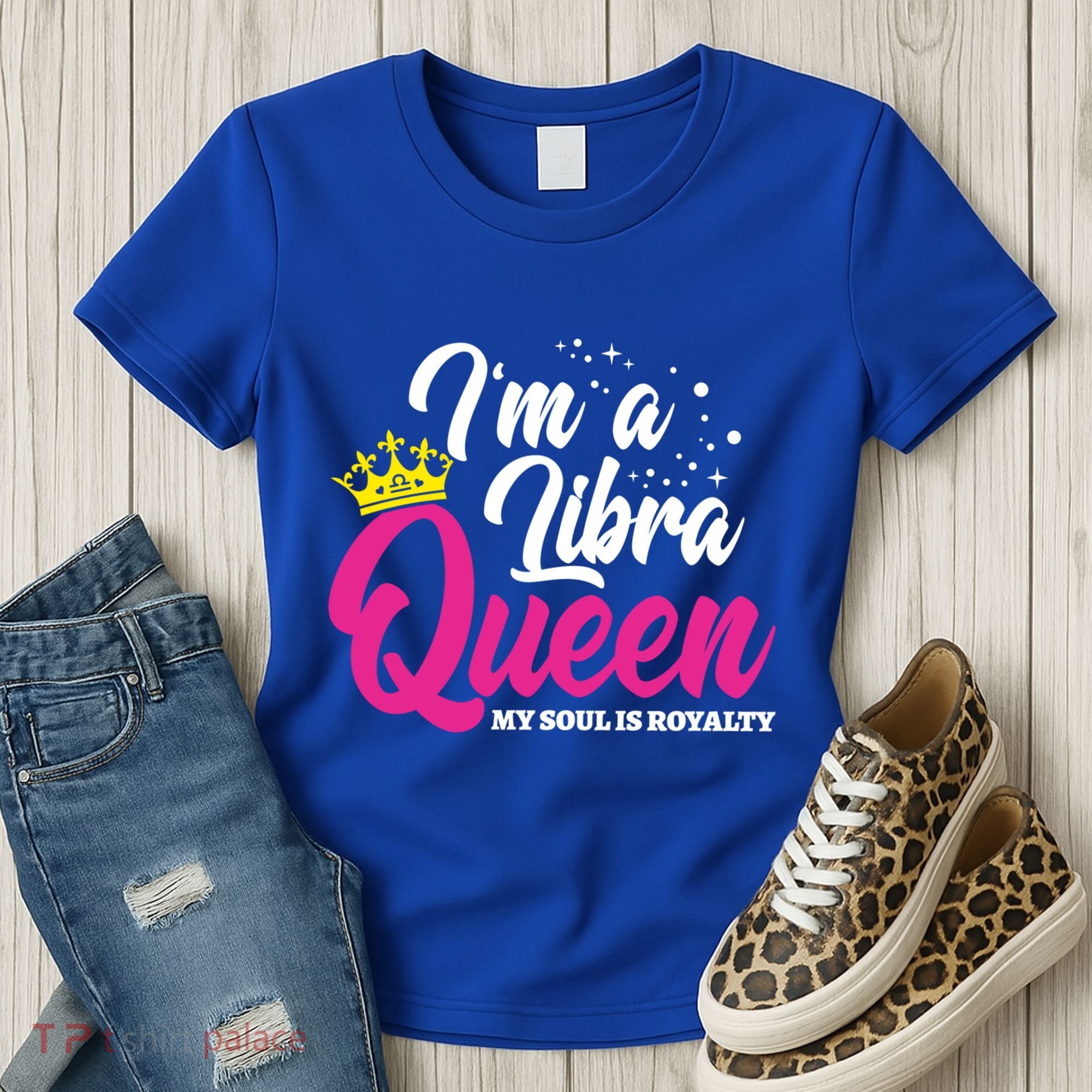 September October Birthday Astrology Libra Queen Cute Gift Women's T-Shirt