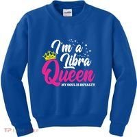 September October Birthday Astrology Libra Queen Cute Gift Kids Sweatshirt thumb 0