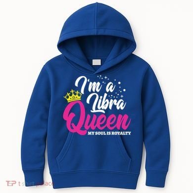 September October Birthday Astrology Libra Queen Cute Gift Kids Hoodie