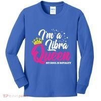 September October Birthday Astrology Libra Queen Cute Gift Kids Long Sleeve Shirt thumb 0