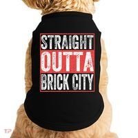 Straight Outta Brick City Newark City New Jersey Doggie Tank thumb 0