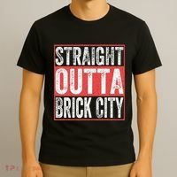 Straight Outta Brick City Newark City New Jersey T-Shirt thumb 3