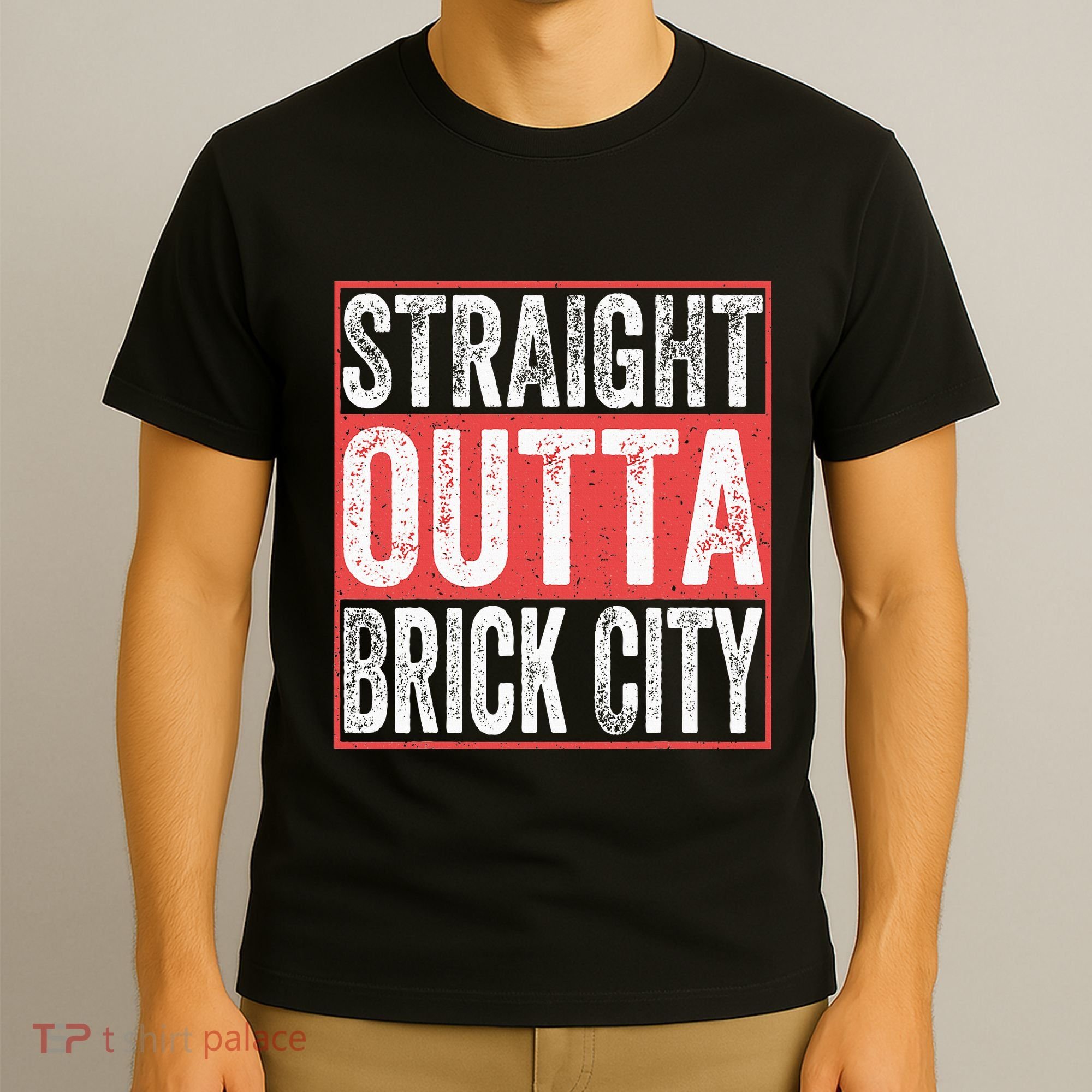 Straight Outta Brick City Newark City New Jersey T-Shirt