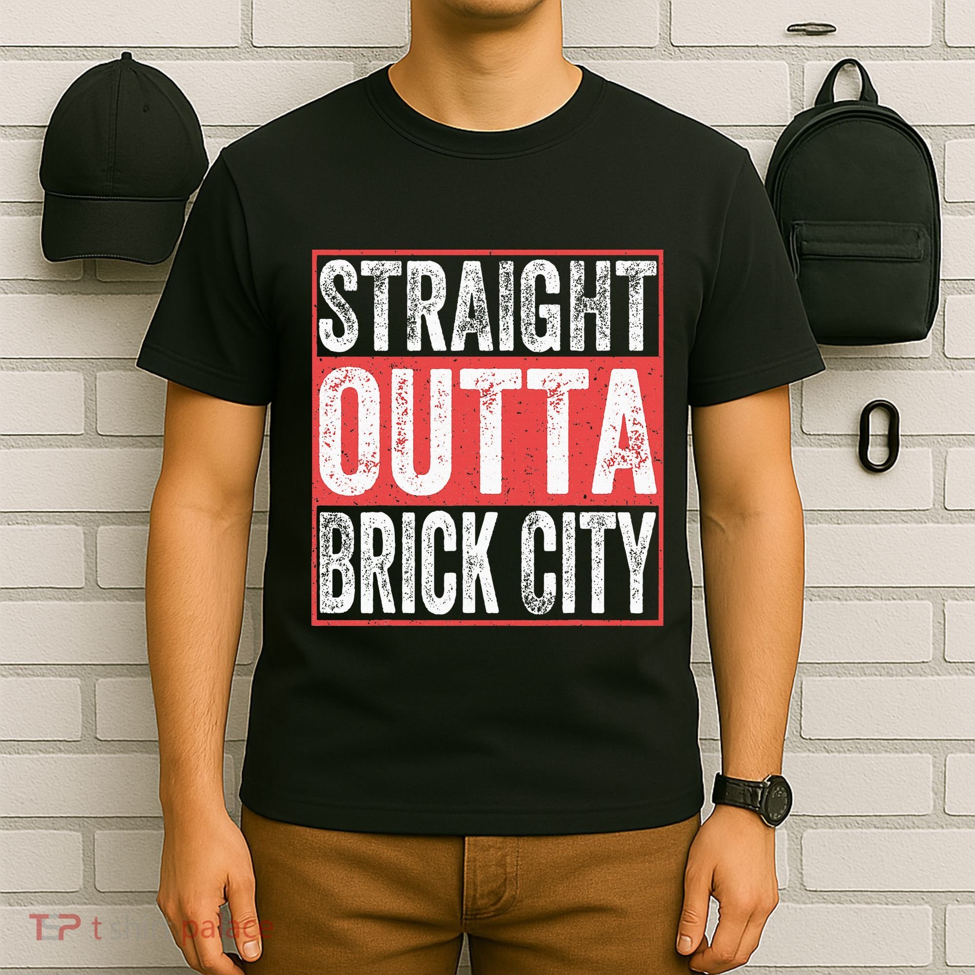 Straight Outta Brick City Newark City New Jersey T-Shirt