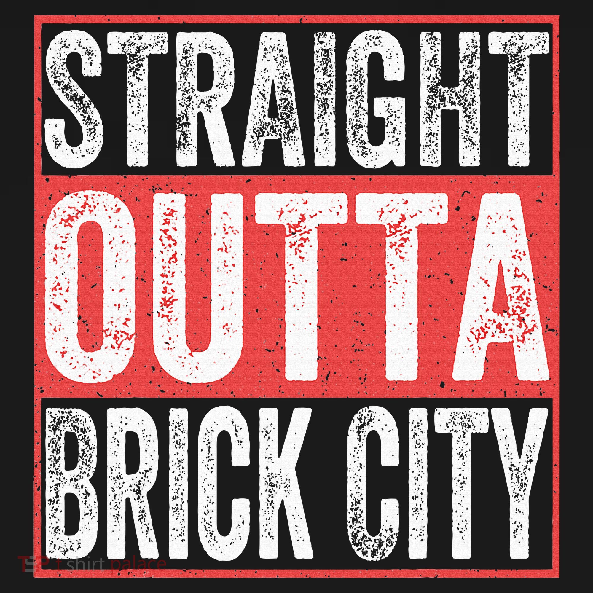 Straight Outta Brick City Newark City New Jersey T-Shirt
