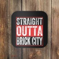 Straight Outta Brick City Newark City New Jersey Coaster thumb 0