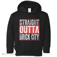 Straight Outta Brick City Newark City New Jersey Toddler Hoodie thumb 0