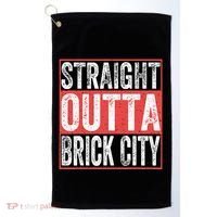 Straight Outta Brick City Newark City New Jersey Golf Towel thumb 0