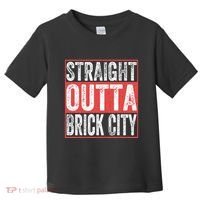 Straight Outta Brick City Newark City New Jersey Toddler T-Shirt thumb 0