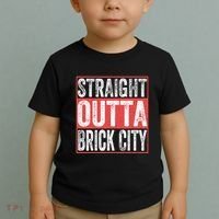 Straight Outta Brick City Newark City New Jersey Toddler T-Shirt thumb 2