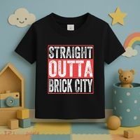 Straight Outta Brick City Newark City New Jersey Toddler T-Shirt thumb 3