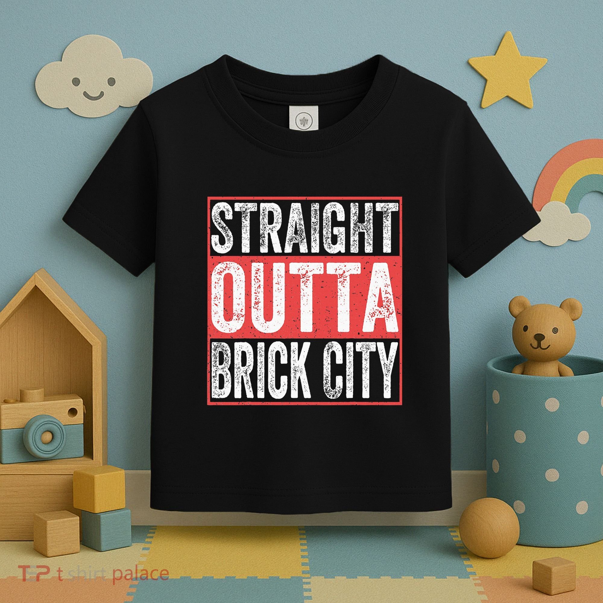 Straight Outta Brick City Newark City New Jersey Toddler T-Shirt