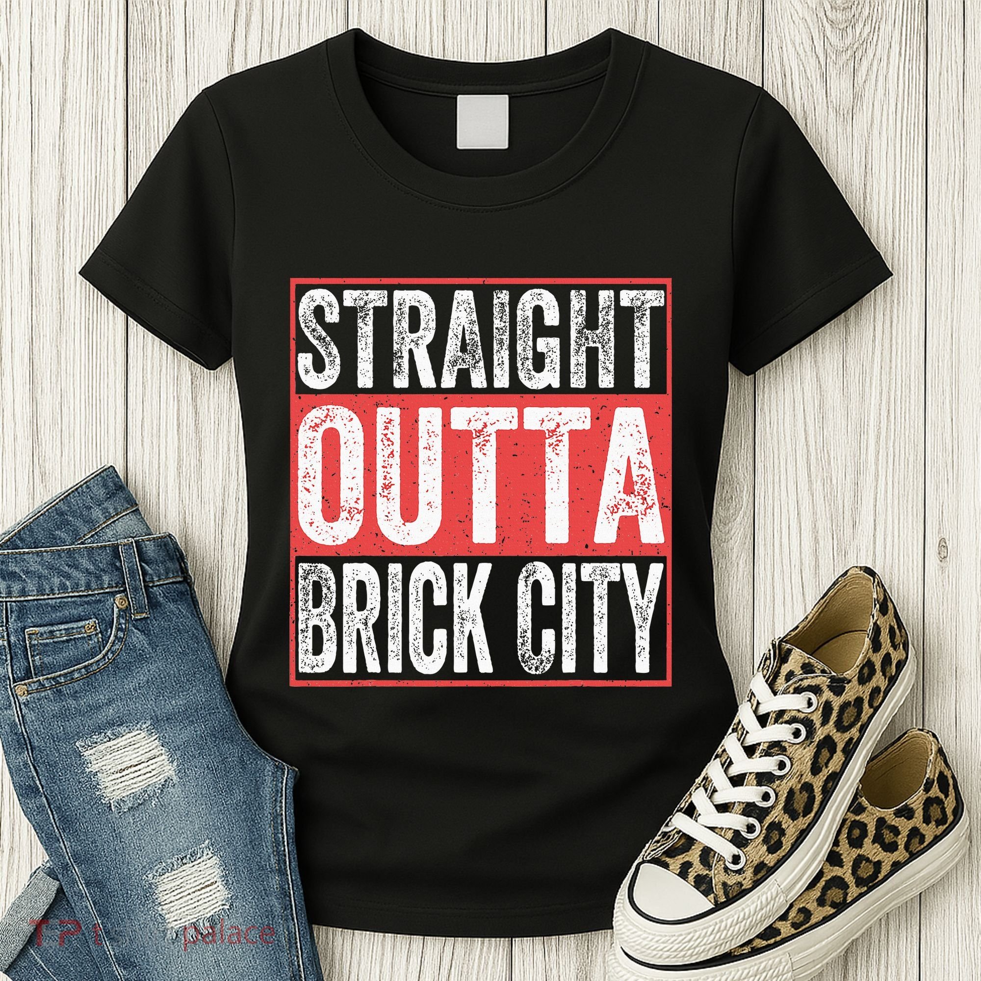 Straight Outta Brick City Newark City New Jersey Women's T-Shirt