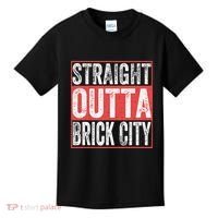 Straight Outta Brick City Newark City New Jersey Kids T-Shirt thumb 0