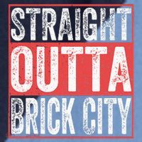 Straight Outta Brick City Newark City New Jersey Raglan Baseball Sleeve Shirt thumb 2
