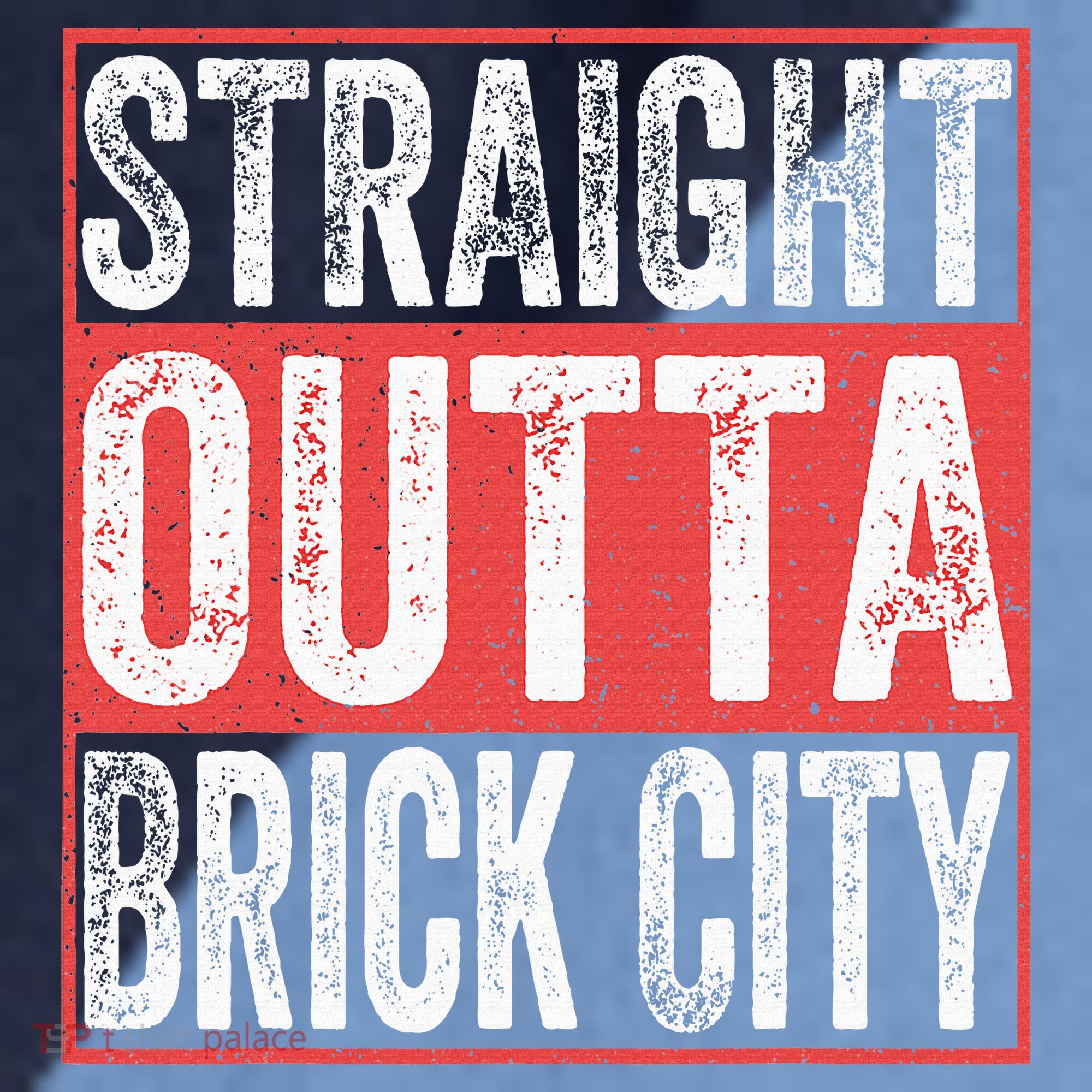 Straight Outta Brick City Newark City New Jersey Raglan Baseball Sleeve Shirt