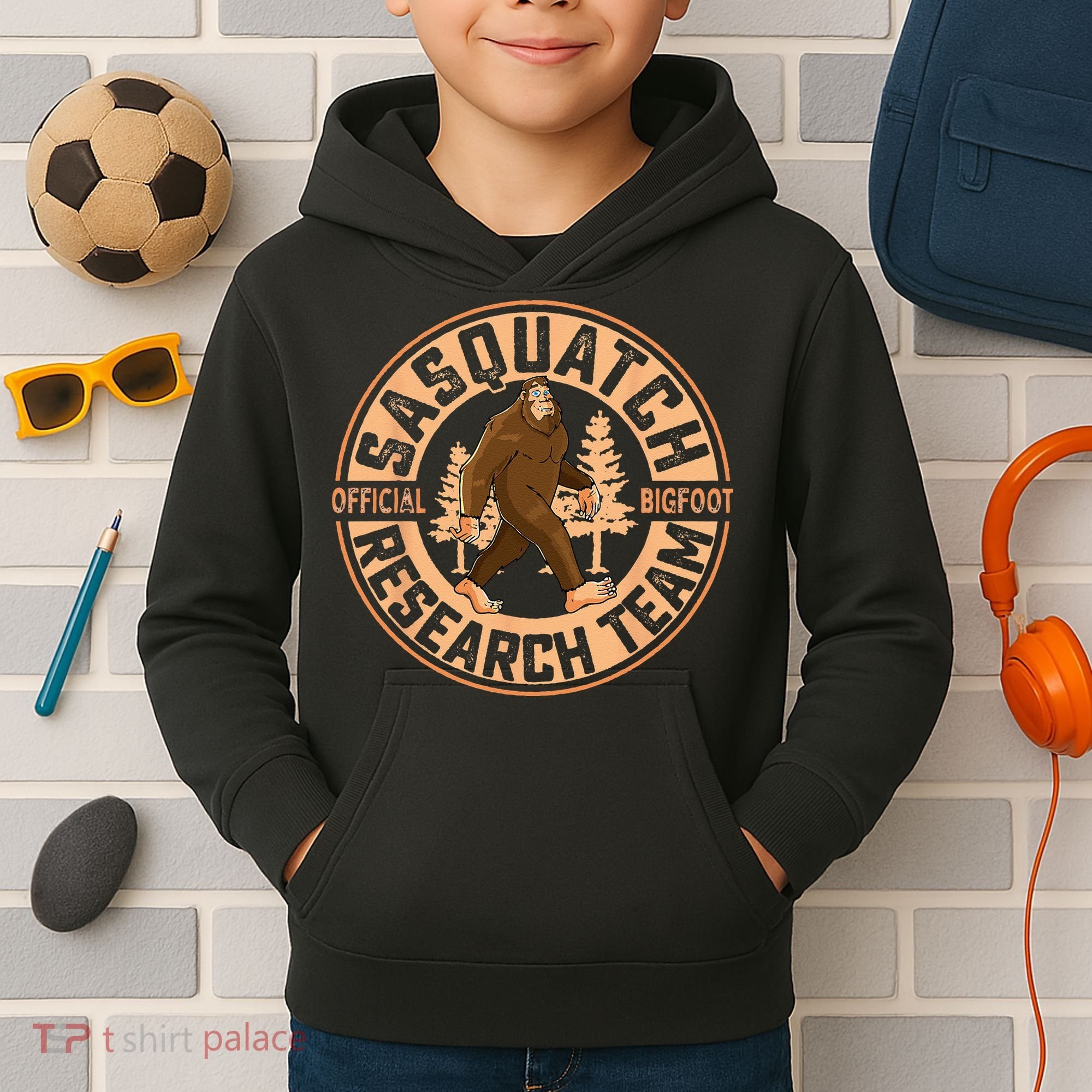 Sasquatch Official Bigfoot Research Team Kids Hoodie
