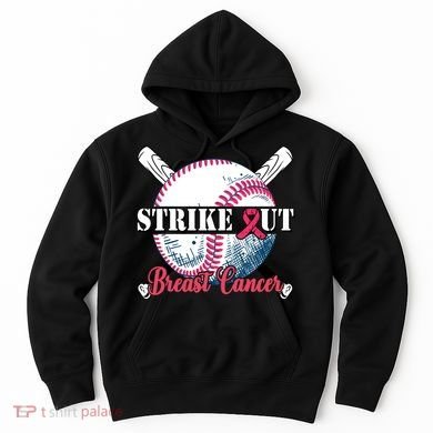 Strike Out Breast Cancer Baseball Hoodie