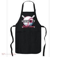 Strike Out Breast Cancer Baseball Apron thumb 0