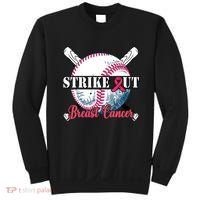 Strike Out Breast Cancer Baseball Sweatshirt thumb 0