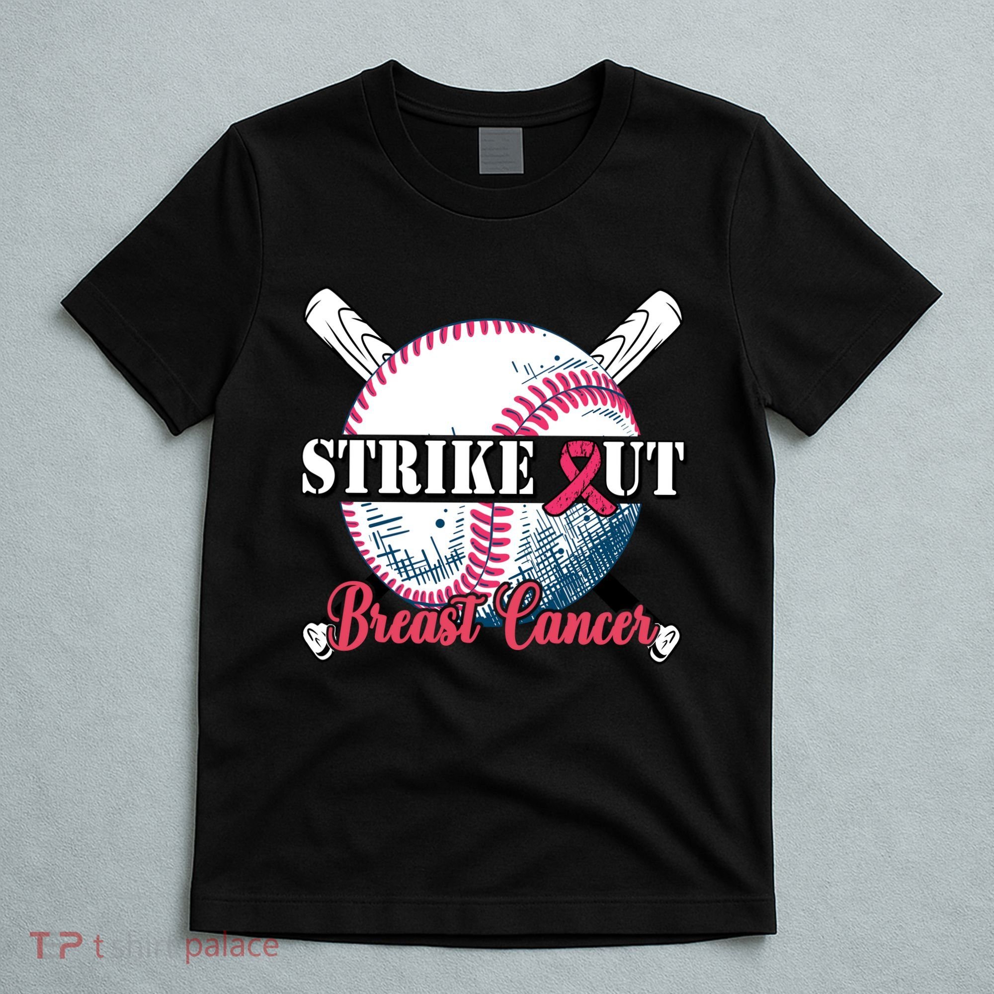 Strike Out Breast Cancer Baseball T-Shirt